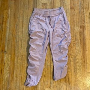 Athleta jogger pants, size 8, light pink.
